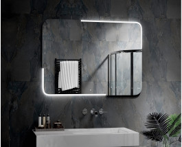 Зеркало с сенсорной подсветкой в ванную комнату Паркер