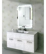 Зеркало со светодиодной подсветкой в ванную комнату Эстер